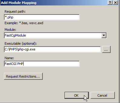 IIS 7: Install FastCGI & PHP on Server 2008 - 24