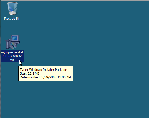 Install MySql on IIS7 Server 2008 - 1