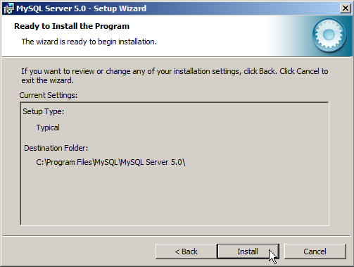 Install MySql on IIS7 Server 2008 - 3