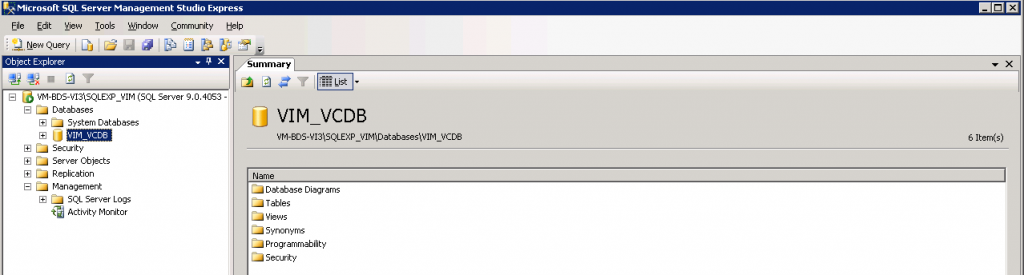 Fix “Transaction log for database ‘VIM_VCDB’ is full” errors « The_Dev ...